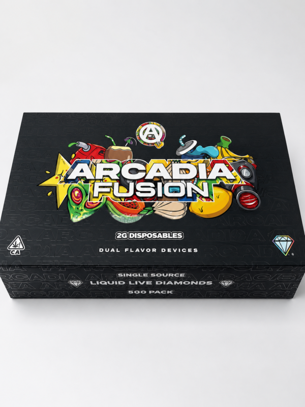 Arcadia Fusion 2G Disposable dual flavor retail display box