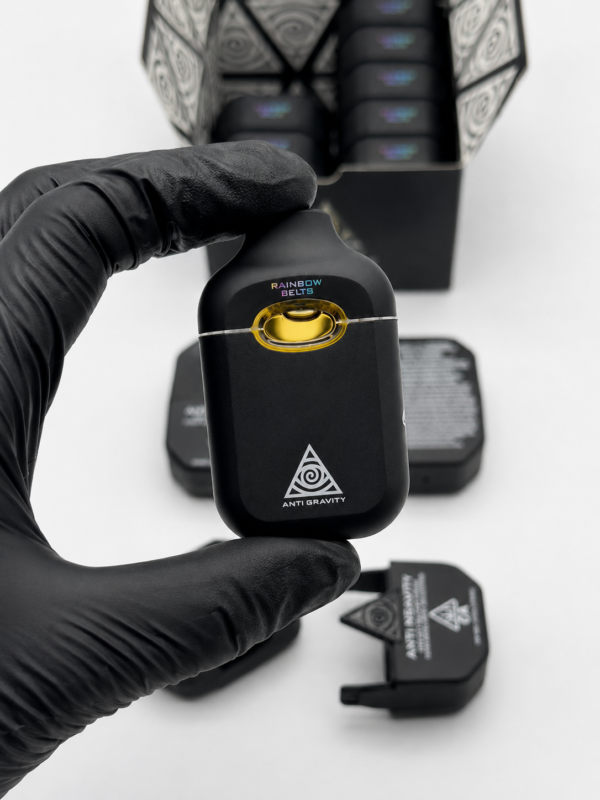 Anti Gravity 2G Disposable wholesale case featuring Liquid Live Diamonds 2.0G all-in-one vape packaging in black finish.