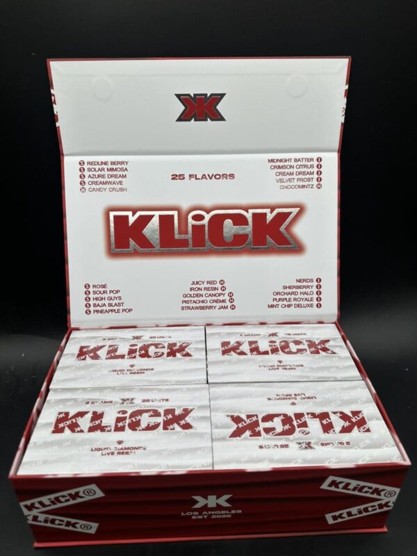 Klick Disposable 2G Liquid Diamonds + Live Resin Vape