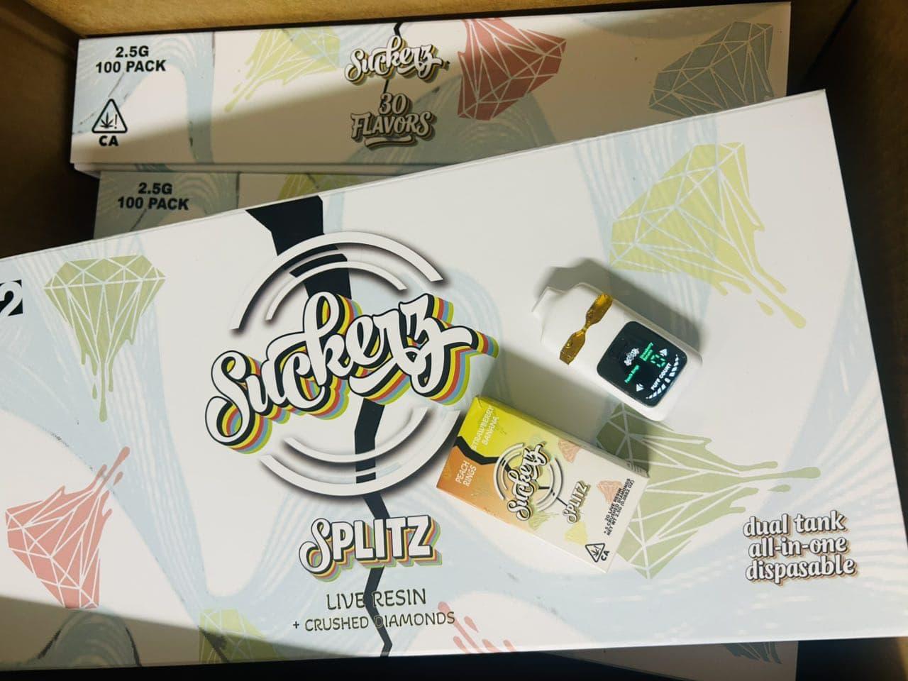 Suckerz Splitz Dual Tank 2.5G Disposable