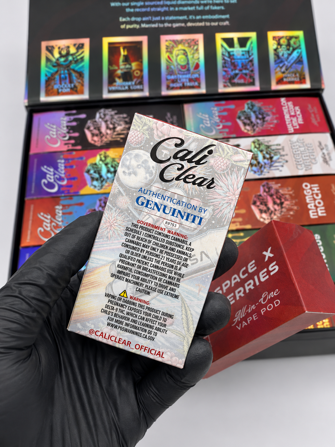 Cali Clear 2G Disposable with visible Liquid Diamonds reservoir