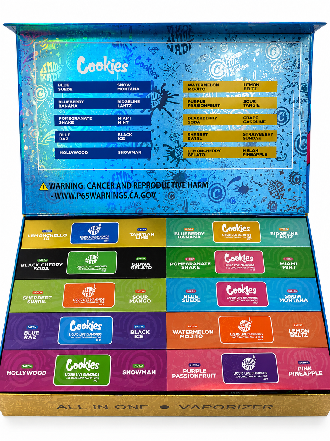 Cookies Disposable 2G Dual Tank Liquid Live Diamonds box