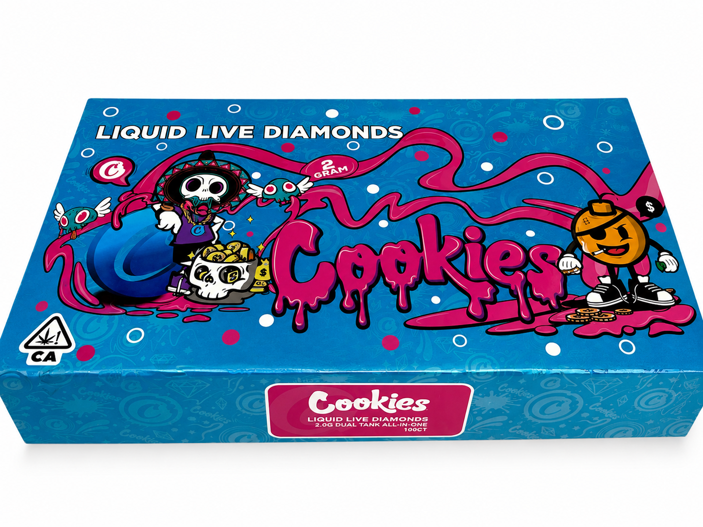 Cookies Disposable 2G Dual Tank Liquid Live Diamonds box