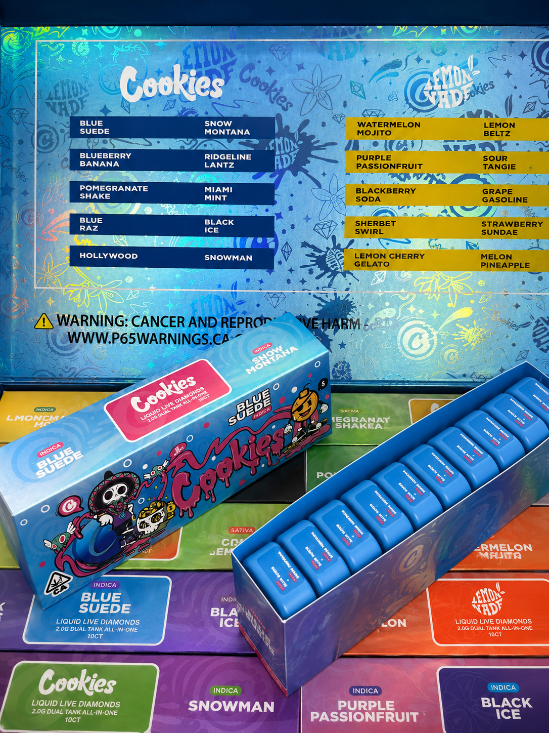 Cookies Disposable 2G Dual Tank Liquid Live Diamonds box