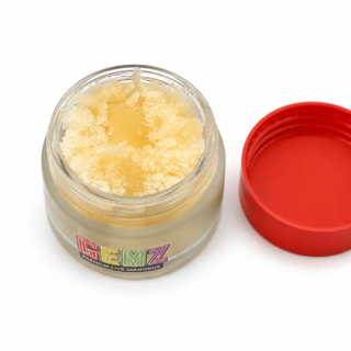 Gemz Sugar Diamonds Extracts wholesale display featuring premium sugar diamond concentrate jars with Indica, Hybrid, and Sativa strain selection.