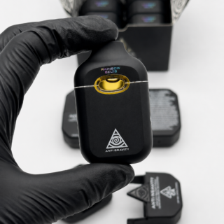 Anti Gravity 2G Disposable wholesale case featuring Liquid Live Diamonds 2.0G all-in-one vape packaging in black finish.