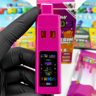 Crybaby Trios 3 in 1 3G Disposable 50-pack wholesale display with multiple flavor options